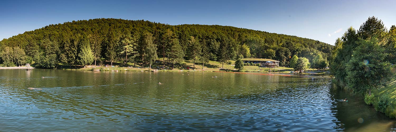 Foto vom Badestausee und Mobilheimplatz Forchtenstein-