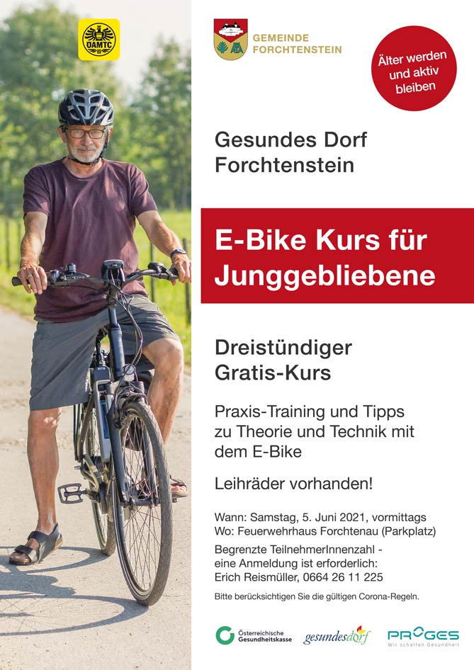 E-Bike Kusr Gesundes Dorf Forchtenstein Juni 2021 (WEb)