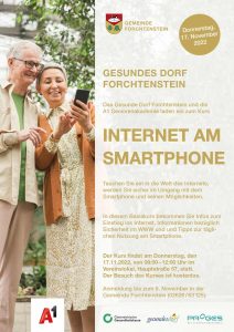 Foto Plakat: Internet am Smartphone-Kurs