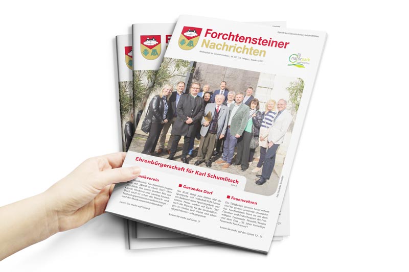 Das Cover der Gemeindezeitung Forchtensteiner Nachrichten Forchtensteiner Nachrichten (Sommer 2025)