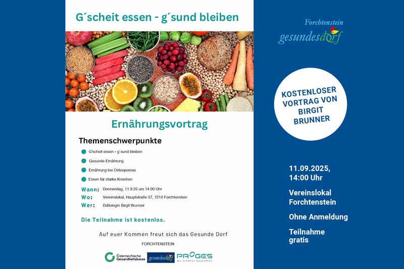Ernährungsvortrag Birgit Brunner: Osteoporose