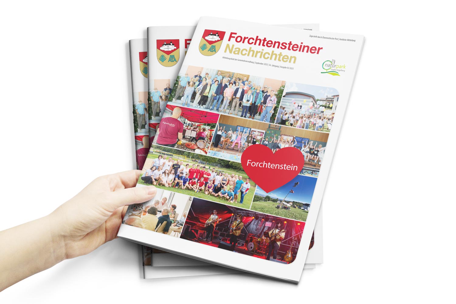 Das Cover der Gemeindezeitung Forchtensteiner-Nachrichten Herbst 2025