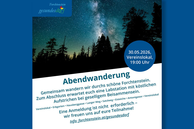 30.05.2026: Abendwanderung