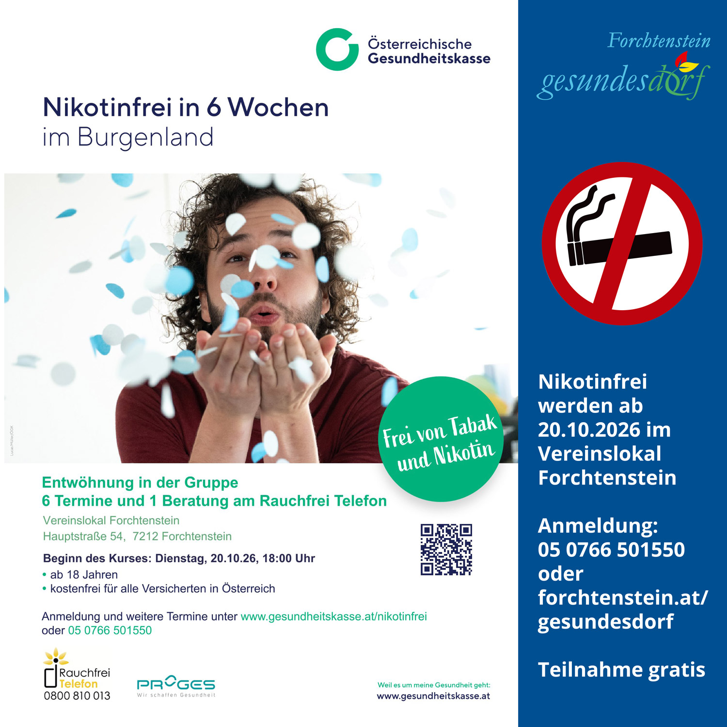 Nikotinfrei in 6 Wochen in Forchtenstein