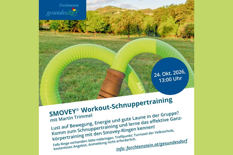 Smovey Workout- Schnuppertraining 24.10.2026: Smovey® Workout- Schnuppertraining